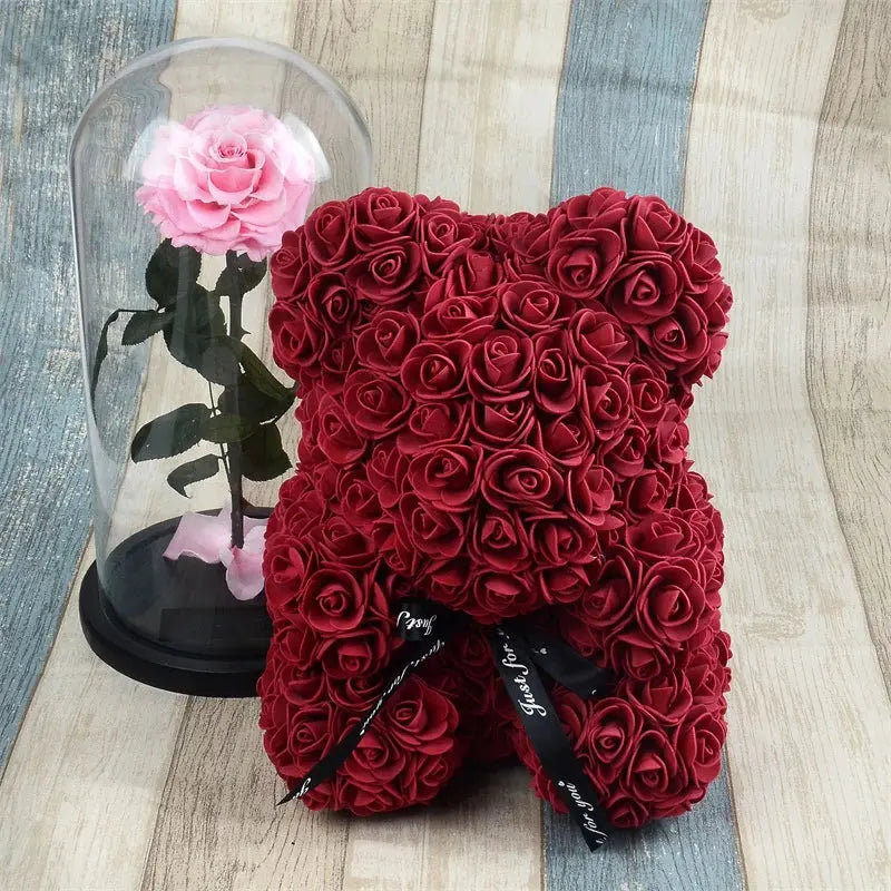 Teddybeer gemaakt van rozen, Rose Teddy Rood